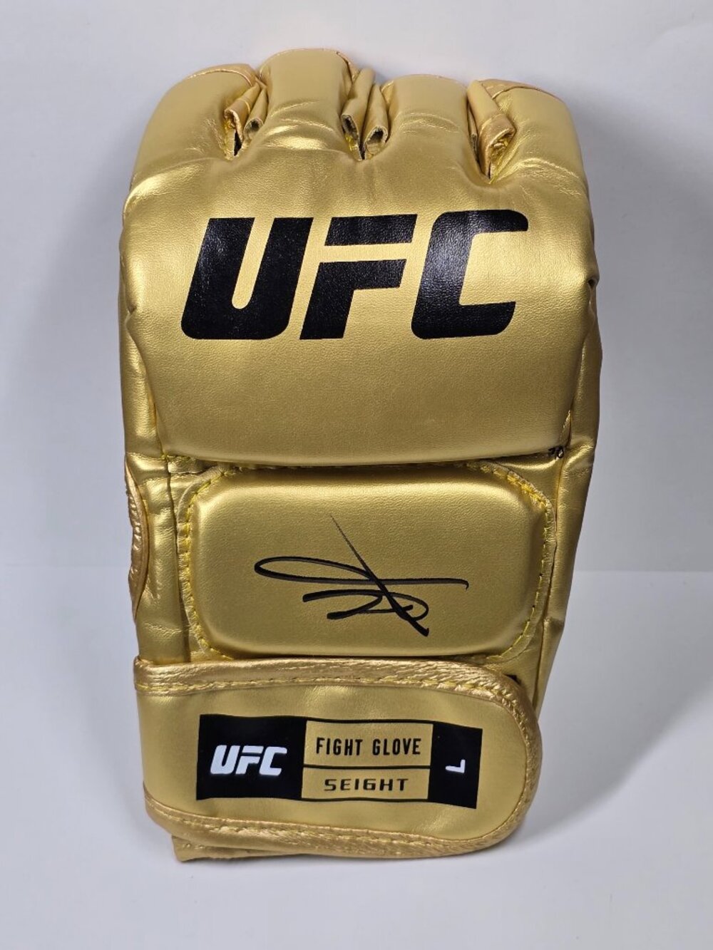 UFC Michael Morales Signed Gold Fight Glove PSA Certified